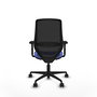 PIQUERAS Y CRESPO Silla de oficina Mardos con mecanismo Sincro/Traslack, Azul claro/Negro