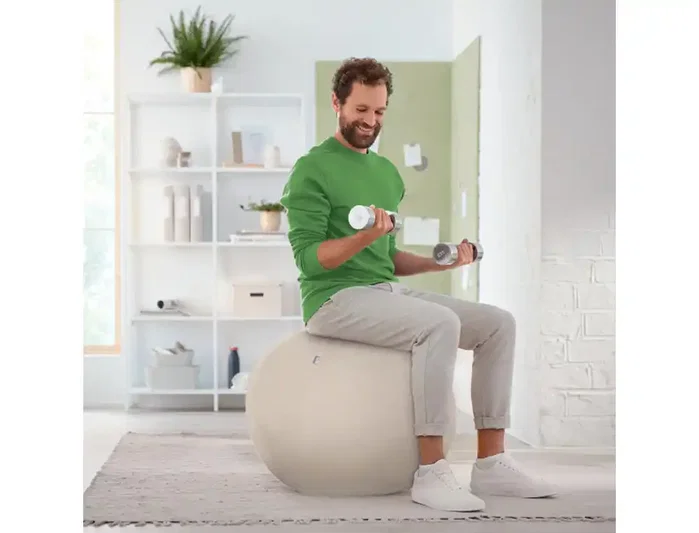 Leitz Balón de asiento Active 65 cm Antideslizante Gris