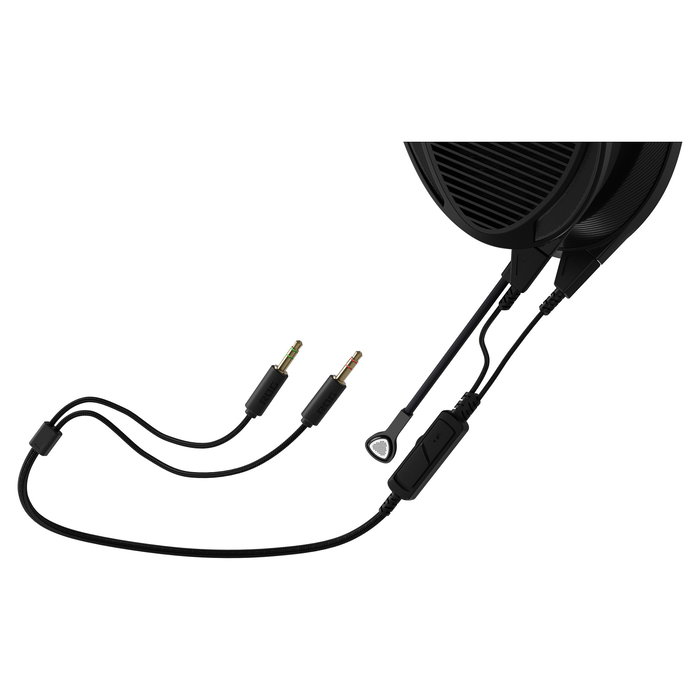 ASUS ROG Kithara Auriculares Gaming, Negro, Diadema Circumaural, 8-55000 Hz, Cable Extraíble con Micrófono Boom, para PS4, PS5, Nintendo Switch, Xbox, PC