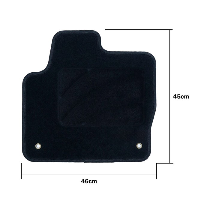 OCC Design Juego de Alfombrillas A Medida para Land Rover Range Rover Evoque 5 Puertas 2011-2019, 5 Piezas con Ribete Naranja, Referencia OCCLR0012YE