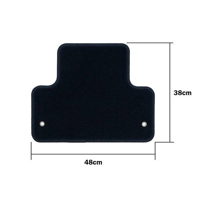 OCC Design Juego de Alfombrillas A Medida para Land Rover Range Rover Evoque 5 Puertas 2011-2019, 5 Piezas con Ribete Naranja, Referencia OCCLR0012YE