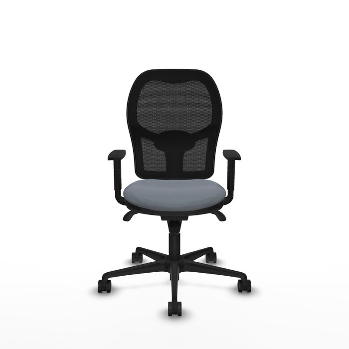 PIQUERAS Y CRESPO Silla de oficina Jorquera con mecanismo Sincro, Gris/Negro PIQUERAS Y CRESPO Silla de oficina Jorquera con mecanismo Sincro, Gris/Negro