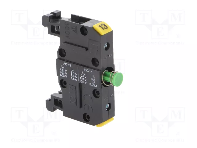 SPAMEL ST22 Bloques de Contactos NA 22mm para Raíl DIN