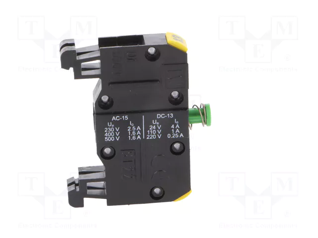 SPAMEL ST22 Bloques de Contactos NA 22mm para Raíl DIN