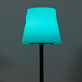 Home Deco Factory Lámpara Solar Multicolor para Exterior con Captador de Luz, Pie de Hierro y Pantalla de Polietileno, Altura 120cm