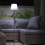 Home Deco Factory Lámpara Solar Multicolor para Exterior con Captador de Luz, Pie de Hierro y Pantalla de Polietileno, Altura 120cm
