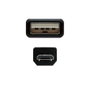 Nanocable Cable USB 2.0 de 3 m, USB A a Micro-USB B, Negro