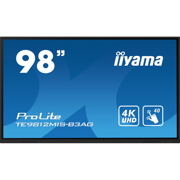 Iiyama ProLite TE9812MIS-B3AG Monitor Interactivo Táctil 98 Pulgadas 4K UHD Iiyama ProLite TE9812MIS-B3AG Monitor Interactivo Táctil 98 Pulgadas 4K UHD
