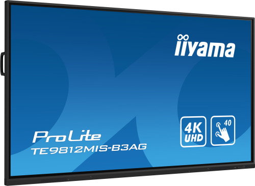 Iiyama Monitor Interactivo Táctil TE9812MIS-B3AG 98" 4K UHD IPS, Pantalla Táctil con Android 11, Funcionamiento 24/7, 8GB RAM, 64GB ROM, Wi-Fi, HDMI, USB-C