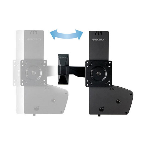 Ergotron 61-113-085 Soporte de pared para monitor negro, 13.6 kg, 27"-42", VESA 100x100 a 400x400 Ergotron 61-113-085 Soporte de pared para monitor negro, 13.6 kg, 27"-42", VESA 100x100 a 400x400