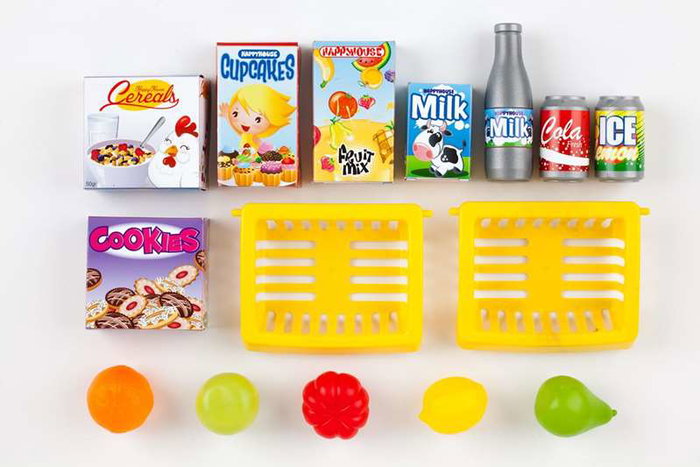 Molto Supermercado Infantil con Accesorios, 14 Piezas, 77x59x24 cm