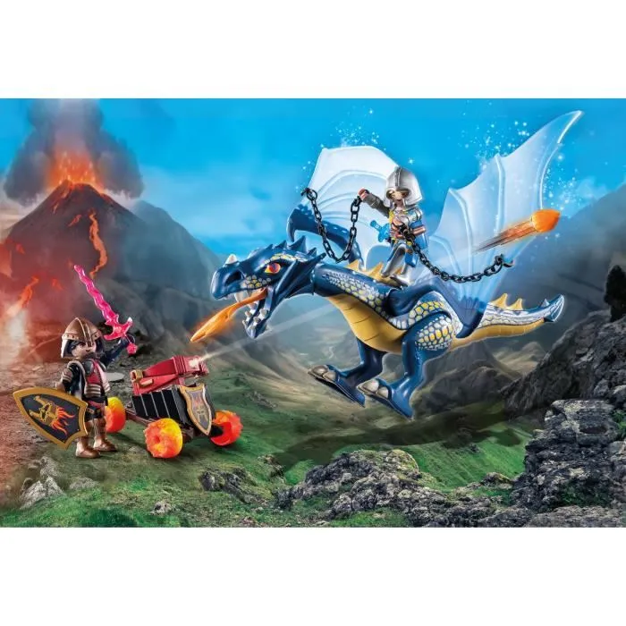 Playmobil 71644 Novelmore Luchadores con dragones y cañones, Dragón, 39 piezas, Edad 4+