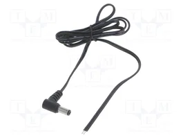 POS Cable de alimentación CC plano 2x0,5mm2 DC 5,5/2,5 angular 1,5m