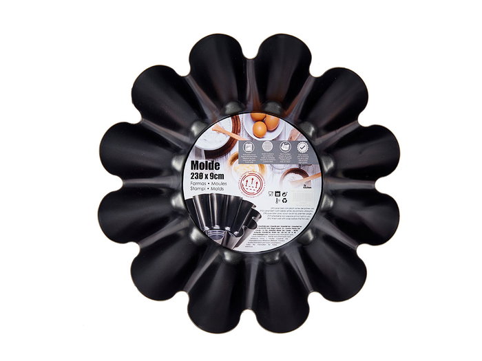 Kinvara Molde Flanera Metal Antiadherente Gris Oscuro con Hebilla 24 cm x 12 cm x 23 cm 1.5L (Set de 24)