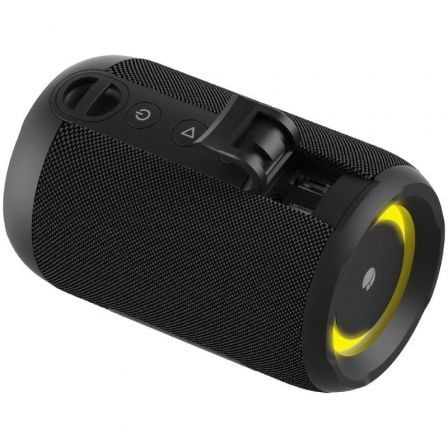 NGS Altavoz Portátil Bluetooth con Luces RGB y Resistente al Agua IPX7