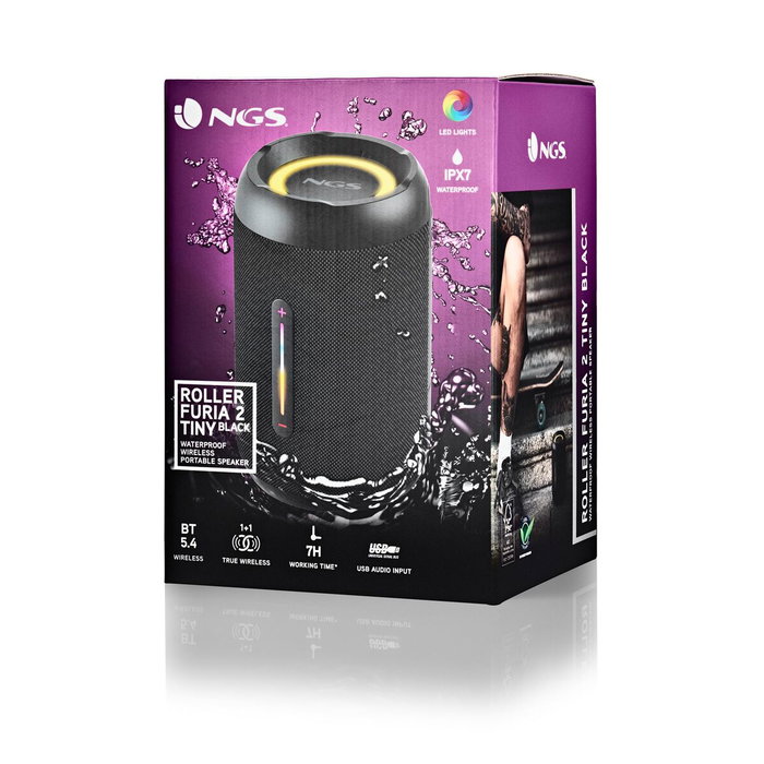 NGS Roller Furia 2 Tiny Altavoz Portátil 20W Negro NGS Roller Furia 2 Tiny Altavoz Portátil 20W Negro