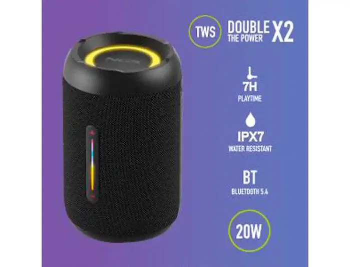 NGS Roller Furia 2 Tiny Altavoz Portátil 20W Negro NGS Roller Furia 2 Tiny Altavoz Portátil 20W Negro
