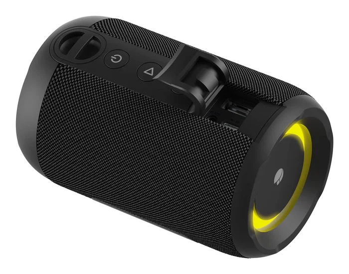 NGS ROLLER FURIA 2 TINY Altavoz Portátil Bluetooth 10W, IPX7 Impermeable, Luces RGB, USB-C, 7h Batería, Negro