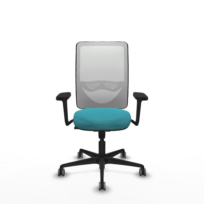 PIQUERAS Y CRESPO Silla de oficina Zulema con mecanismo Sincro, color Turquesa y Blanco PIQUERAS Y CRESPO Silla de oficina Zulema con mecanismo Sincro, color Turquesa y Blanco