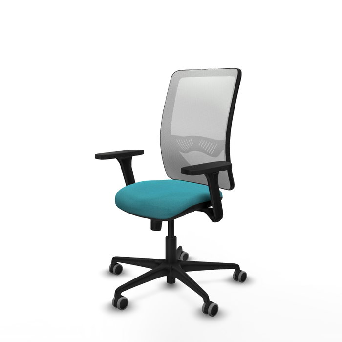 PIQUERAS Y CRESPO Silla de oficina Zulema con mecanismo Sincro, color Turquesa y Blanco PIQUERAS Y CRESPO Silla de oficina Zulema con mecanismo Sincro, color Turquesa y Blanco