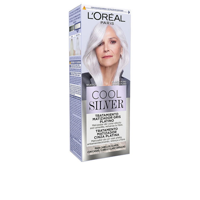 L'Oréal Paris Cool Silver Tratamiento Matizador Gris Platino #Blanco Puro 1 u L'Oréal Paris Cool Silver Tratamiento Matizador Gris Platino #Blanco Puro 1 u