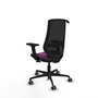 PIQUERAS Y CRESPO Silla de oficina Mardos con mecanismo Sincro/Traslack, Morado y Negro