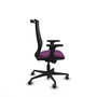 PIQUERAS Y CRESPO Silla de oficina Mardos con mecanismo Sincro/Traslack, Morado y Negro