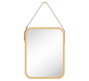 DKD Home Decor Espejo de Bambú y Cristal Natural 35x45 cm