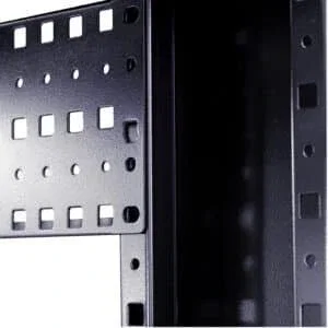 Phasak PHO 2009D Armario Rack Mural Desmontado, Negro, 9U, 19" (530x400x358 mm), con Puerta de Cristal Templado y Cerradura