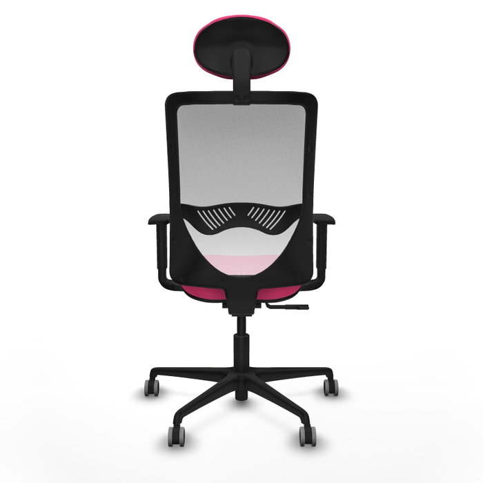 PIQUERAS Y CRESPO Silla de oficina Zulema Rosa y Blanca con mecanismo Sincro PIQUERAS Y CRESPO Silla de oficina Zulema Rosa y Blanca con mecanismo Sincro