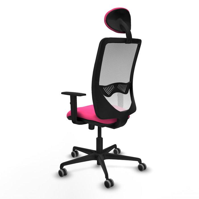 PIQUERAS Y CRESPO Silla de oficina Zulema Rosa y Blanca con mecanismo Sincro PIQUERAS Y CRESPO Silla de oficina Zulema Rosa y Blanca con mecanismo Sincro