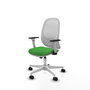 PIQUERAS Y CRESPO Silla de oficina Cilanco con mecanismo Sincro, Verde y Blanco
