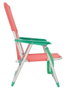 JugaToys Silla de playa de aluminio coral con asas