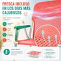 JugaToys Silla de playa de aluminio coral con asas