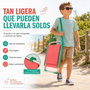 JugaToys Silla de playa de aluminio coral con asas