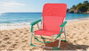 JugaToys Silla de playa de aluminio coral con asas