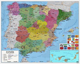 ERIK Mapa Erik Mural España 40x50 cm