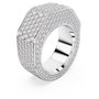 Swarovski Anillo Oct Full Pave Cre/RHS 52 Gris con Acero Inoxidable