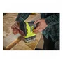 Ryobi RPS18-0 Lijadora Triangular a Batería 18V ONE+, Orbital 1.8mm 22000 OPM, Compacta para Esquinas - Incluye 6 Lijas y Adaptador de Polvo (Sin Batería)