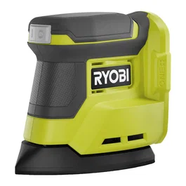Ryobi RPS18-0 Lijadora Triangular a Batería 18V ONE+, Orbital 1.8mm 22000 OPM, Compacta para Esquinas - Incluye 6 Lijas y Adaptador de Polvo (Sin Batería)