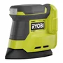 Ryobi RPS18-0 Lijadora Triangular a Batería 18V ONE+, Orbital 1.8mm 22000 OPM, Compacta para Esquinas - Incluye 6 Lijas y Adaptador de Polvo (Sin Batería)