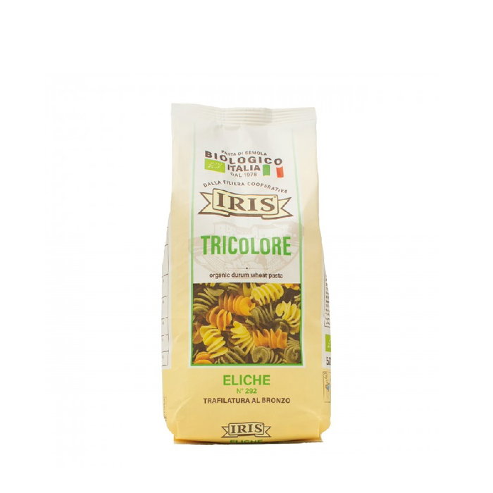 IRIS Hélices de trigo duro tricolor BIO 500g