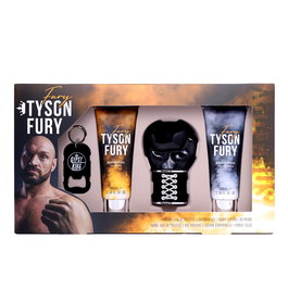 Tyson Fury Gift Set 100ml EDT + 100ml Shower Gel + 100ml Body Lotion + Keyring