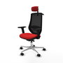 PIQUERAS Y CRESPO Silla de oficina Mardos con mecanismo Sincro/Traslack Rojo/Negro