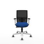 PIQUERAS Y CRESPO Silla de oficina Yunquera con mecanismo Sincro, Azul y Negro