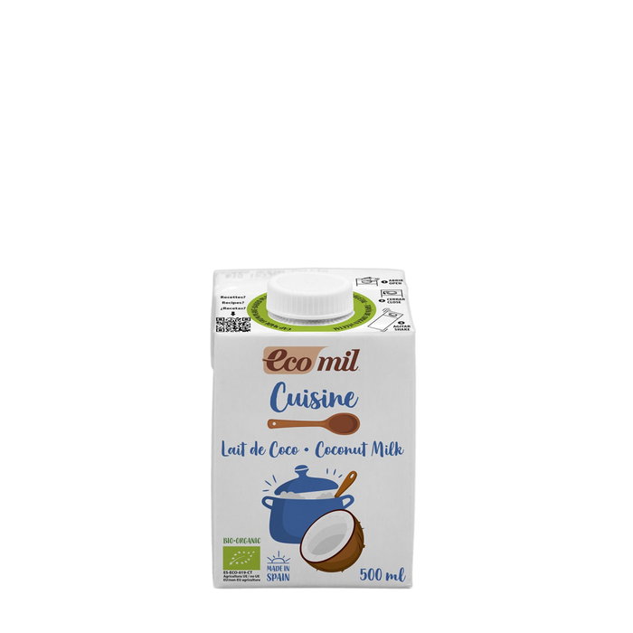 ECOMIL Crema de Coco para Cocinar Bio 500 ml