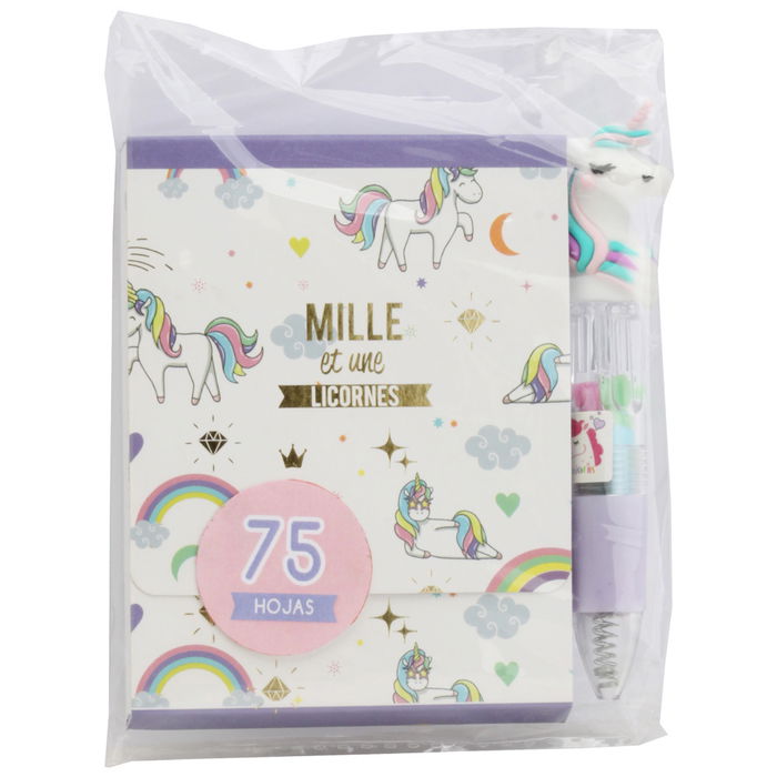 CMP General Bloc Notas Con Bolígrafo Unicor cmP General Licorne Lila 75 Páginas Decoradas CMP General Bloc Notas Con Bolígrafo Unicor cmP General Licorne Lila 75 Páginas Decoradas