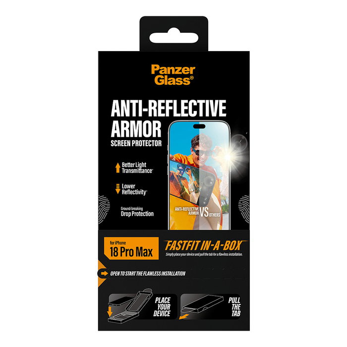 PanzerGlass Anti-reflective Armor Screen Protector iPhone 18 Pro Max