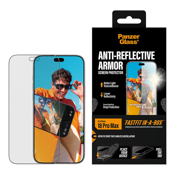 PanzerGlass Anti-reflective Armor Screen Protector iPhone 18 Pro Max