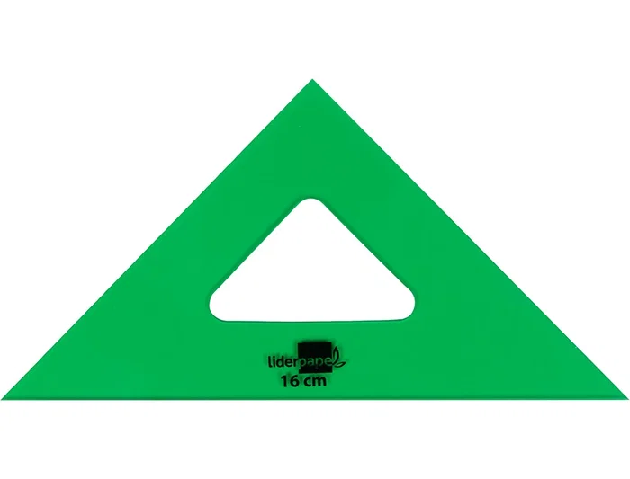 Liderpapel Escuadra Acrílico Verde 16 cm